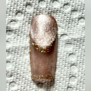 Champagne Every Day Custom Press-On Nails